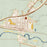 Holbrook Arizona Map Print in Woodblock Style Zoomed In Close Up Showing Details