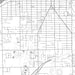 Holland Michigan Map Print in Classic Style Zoomed In Close Up Showing Details