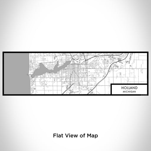 Flat View of Map Custom Holland Michigan Map Enamel Mug in Classic