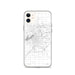 Custom iPhone 11 Holland Michigan Map Phone Case in Classic