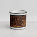 Front View Custom Holland Michigan Map Enamel Mug in Ember