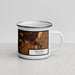 Right View Custom Holland Michigan Map Enamel Mug in Ember