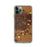 Custom iPhone 11 Pro Holland Michigan Map Phone Case in Ember