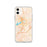 Custom iPhone 11 Holland Michigan Map Phone Case in Watercolor
