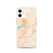 Custom iPhone 12 Holland Michigan Map Phone Case in Watercolor