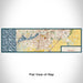 Flat View of Map Custom Holland Michigan Map Enamel Mug in Woodblock