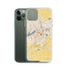 Custom Holland Michigan Map Phone Case in Woodblock