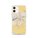 Custom iPhone 12 Holland Michigan Map Phone Case in Woodblock