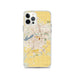 Custom iPhone 12 Pro Holland Michigan Map Phone Case in Woodblock