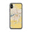 Custom iPhone X/XS Holland Michigan Map Phone Case in Woodblock