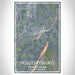 Hollidaysburg Pennsylvania Map Print Portrait Orientation in Afternoon Style With Shaded Background