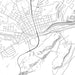Hollidaysburg Pennsylvania Map Print in Classic Style Zoomed In Close Up Showing Details