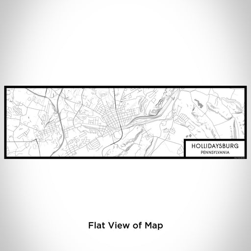 Flat View of Map Custom Hollidaysburg Pennsylvania Map Enamel Mug in Classic