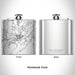 Rendered View of Hollidaysburg Pennsylvania Map Engraving on 6oz Stainless Steel Flask