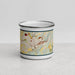 Front View Custom Hollidaysburg Pennsylvania Map Enamel Mug in Woodblock
