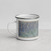 Left View Custom Hollywood California Map Enamel Mug in Afternoon