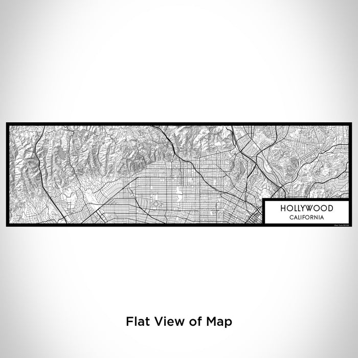 Flat View of Map Custom Hollywood California Map Enamel Mug in Classic