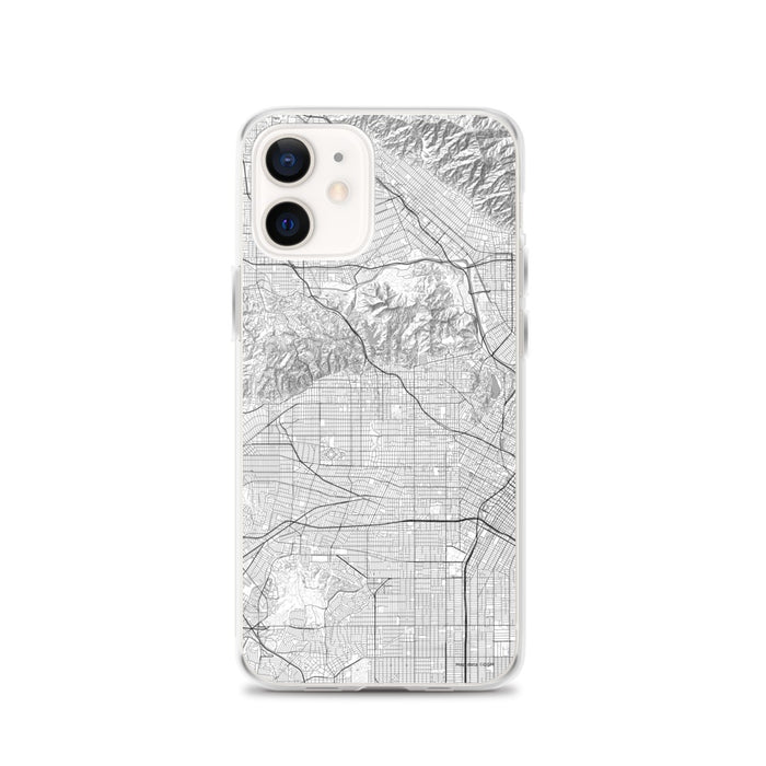 Custom Hollywood California Map iPhone 12 Phone Case in Classic