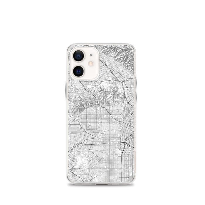 Custom Hollywood California Map iPhone 12 mini Phone Case in Classic