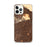 Custom Hollywood California Map iPhone 12 Pro Max Phone Case in Ember