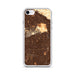 Custom Hollywood California Map iPhone SE Phone Case in Ember