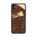 Custom Hollywood California Map Phone Case in Ember