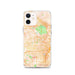 Custom Hollywood California Map iPhone 12 Phone Case in Watercolor