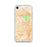 Custom Hollywood California Map iPhone SE Phone Case in Watercolor
