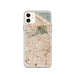 Custom Hollywood California Map Phone Case in Woodblock