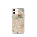 Custom Hollywood California Map iPhone 12 mini Phone Case in Woodblock