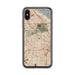 Custom Hollywood California Map Phone Case in Woodblock