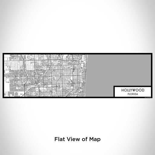 Flat View of Map Custom Hollywood Florida Map Enamel Mug in Classic