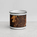 Front View Custom Holyoke Massachusetts Map Enamel Mug in Ember