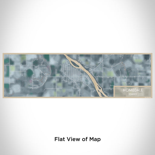 Flat View of Map Custom Homedale Idaho Map Enamel Mug in Afternoon