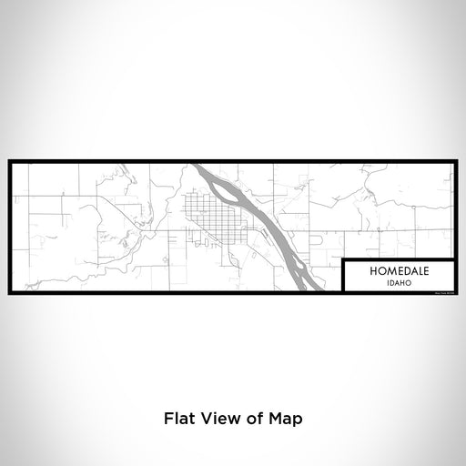 Flat View of Map Custom Homedale Idaho Map Enamel Mug in Classic