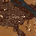 Homedale Idaho Map Print in Ember Style Zoomed In Close Up Showing Details