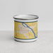 Front View Custom Homedale Idaho Map Enamel Mug in Woodblock