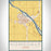 Homedale Idaho Map Print Portrait Orientation in Woodblock Style With Shaded Background