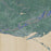 Homer Alaska Map Print in Afternoon Style Zoomed In Close Up Showing Details