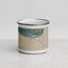 Front View Custom Homer Alaska Map Enamel Mug in Afternoon