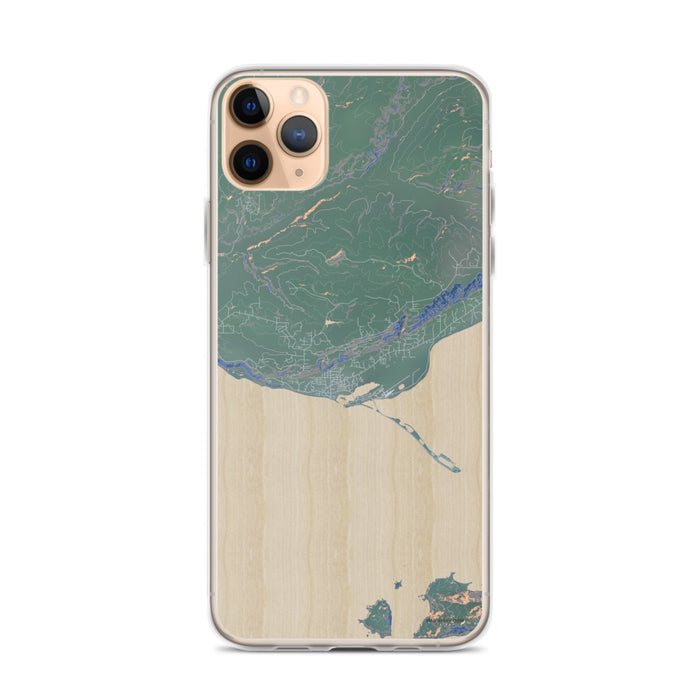 Custom iPhone 11 Pro Max Homer Alaska Map Phone Case in Afternoon