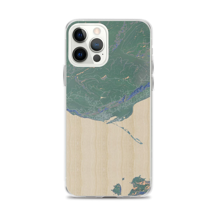 Custom iPhone 12 Pro Max Homer Alaska Map Phone Case in Afternoon