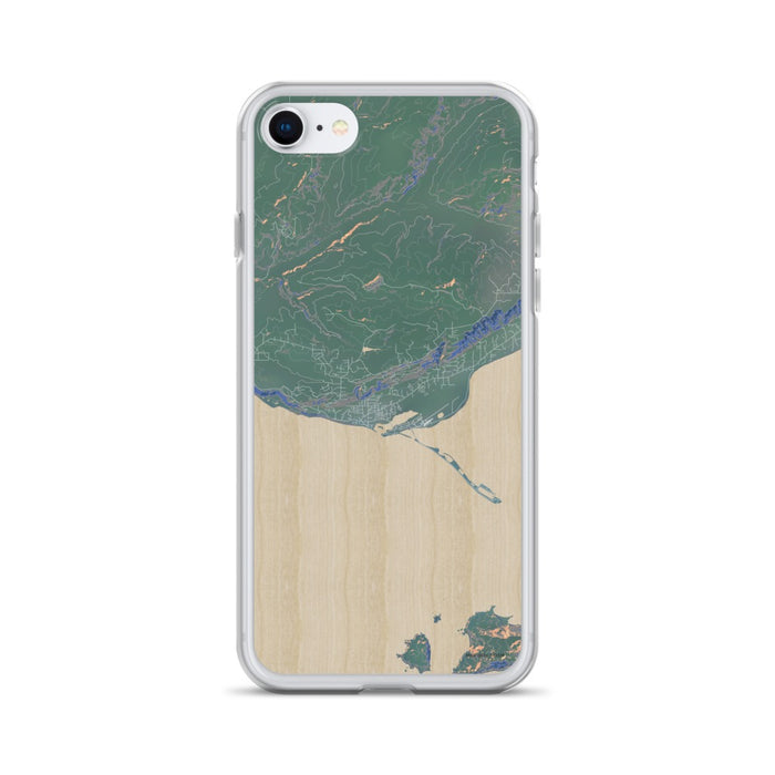 Custom iPhone SE Homer Alaska Map Phone Case in Afternoon