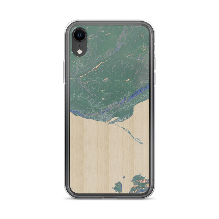 Custom iPhone XR Homer Alaska Map Phone Case in Afternoon