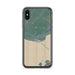 Custom iPhone X/XS Homer Alaska Map Phone Case in Afternoon