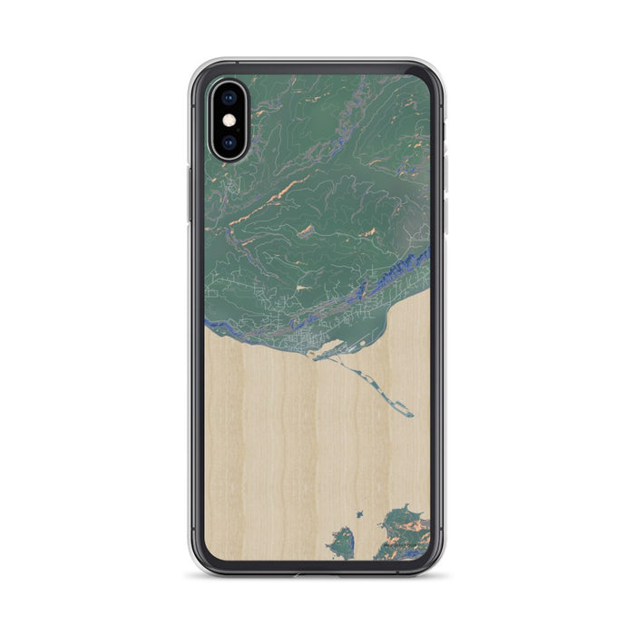 Custom iPhone XS Max Homer Alaska Map Phone Case in Afternoon