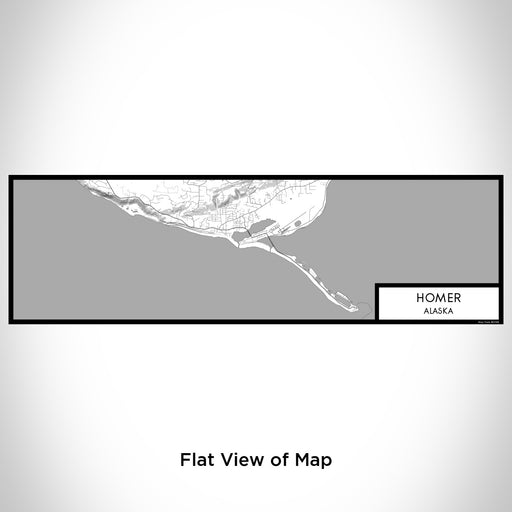 Flat View of Map Custom Homer Alaska Map Enamel Mug in Classic