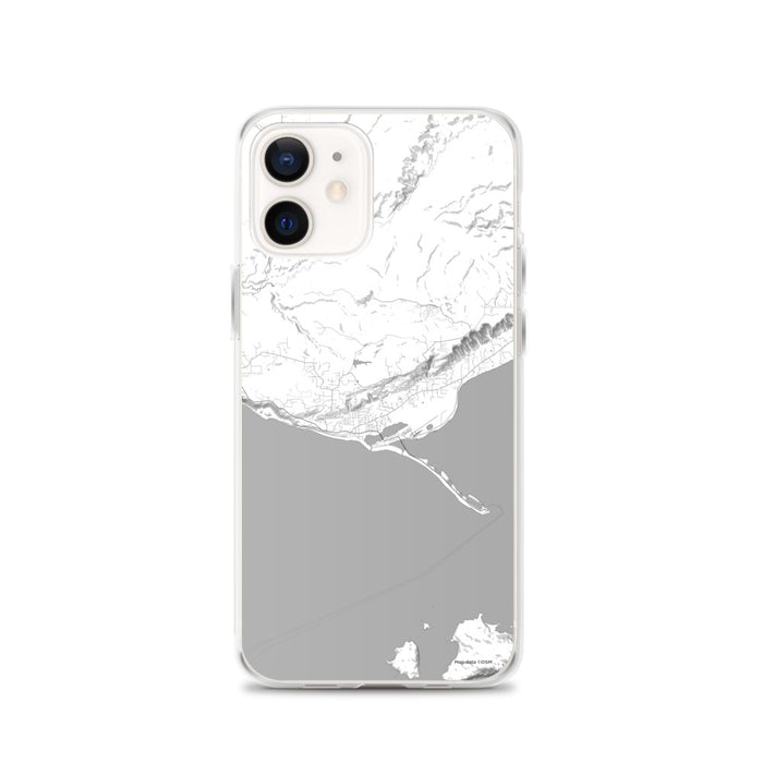 Custom iPhone 12 Homer Alaska Map Phone Case in Classic