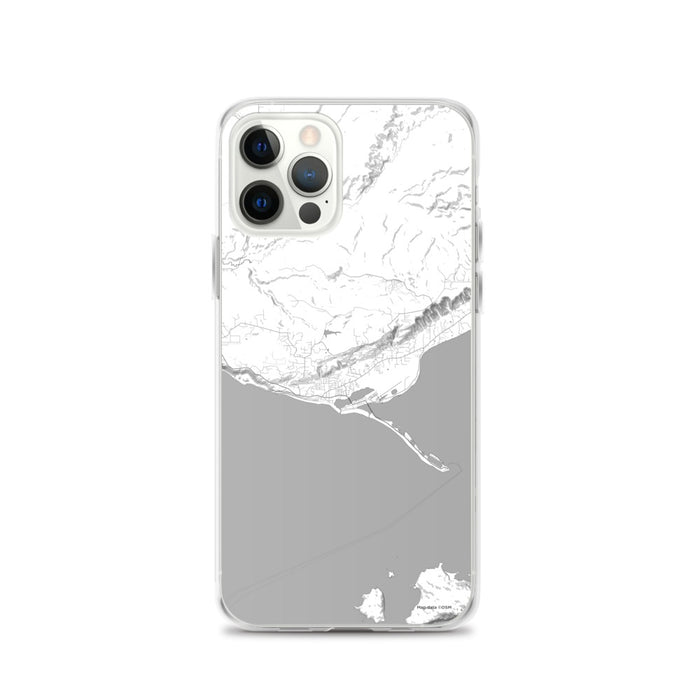 Custom iPhone 12 Pro Homer Alaska Map Phone Case in Classic