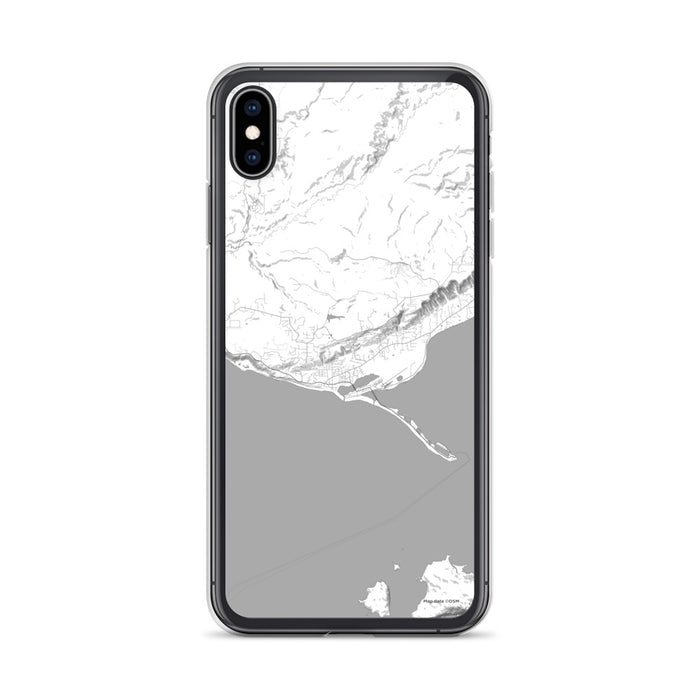 Custom iPhone XS Max Homer Alaska Map Phone Case in Classic